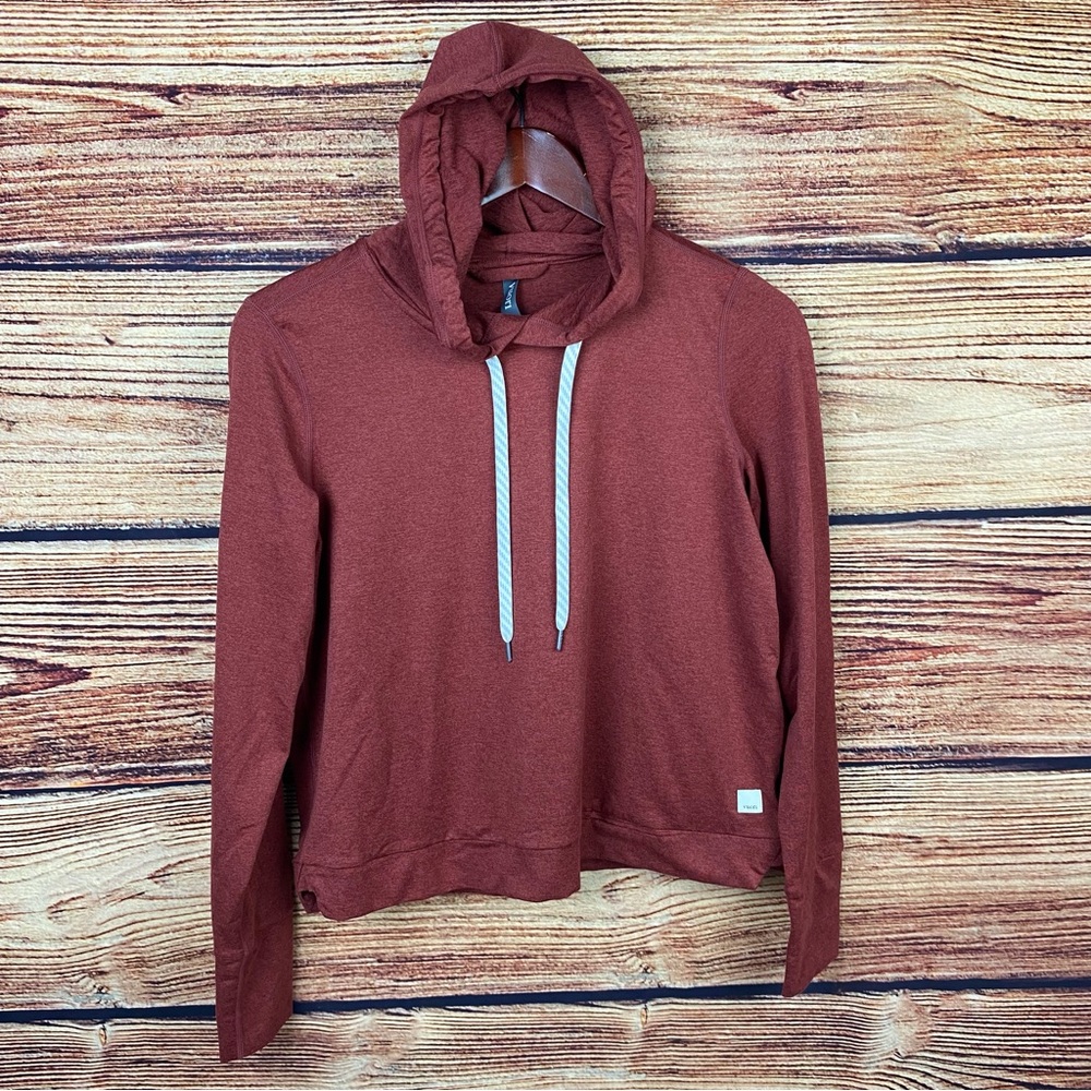 Vuori Currant Heather Halo Essential Hoodie - Picture 2 of 9